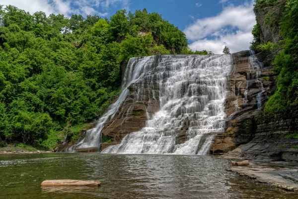 Ithaca Falls Ithaca New York Cornell University — Stock Photo, Image