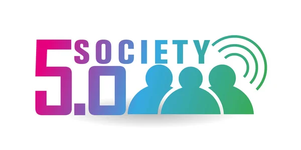 Society 5.0 vector icon set