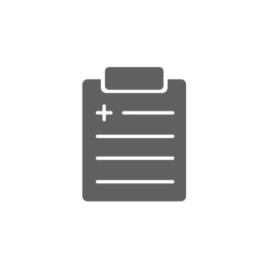 tıbbi kayıt simgesi vektör çizimi tasarımı.