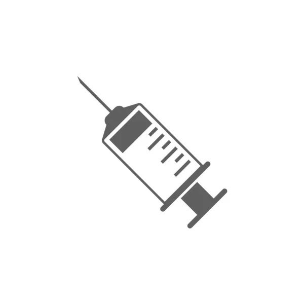 Vaccination Injection Icône Seringue Illustration Vectorielle Conception Simple — Image vectorielle