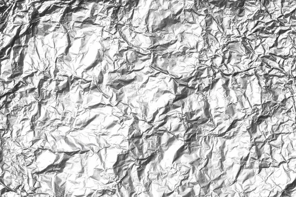 Metal crumpled piece of paper — Stock Photo, Image