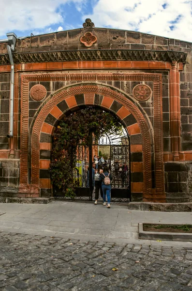 Gyumri Ermenistan Yerel Tarih Müzesi Giriş Kapısı Gyumr Daki Abovyan — Stok fotoğraf