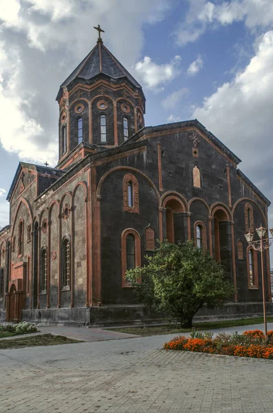 Noordelijke Hoek Met Diepe Nissen Aan Zijgevel Van Tempel Amenaprkich — Stockfoto