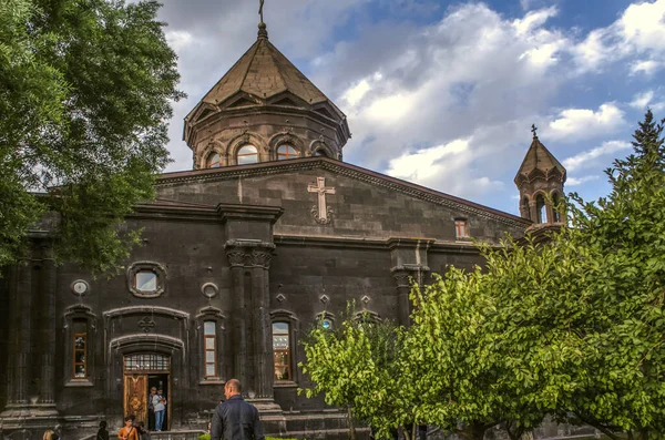 Gyumri Arménie Září 2019 Pohled Hlavní Dóm Zvonici Střeše Kostela — Stock fotografie