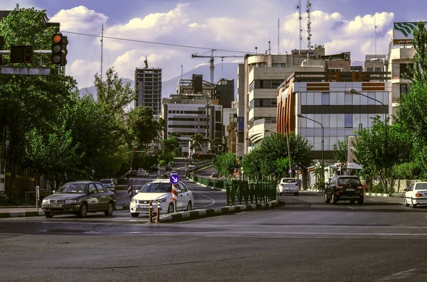 Tehran Iran July 2020 Modern High Rise Buildings Replace Old — Stock Photo, Image