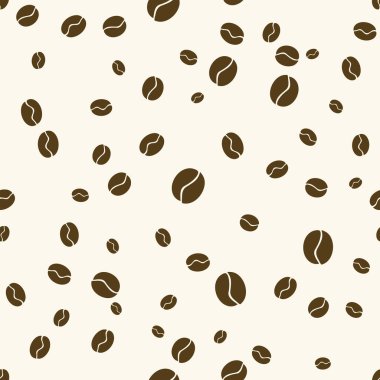 Kahve çekirdekleri ile basit vektör deseni