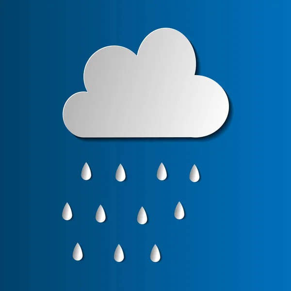 Illustration von Clouds Computing Services. viele Wolken Dienste regnen Daten in Form von binären Codes. die Daten repräsentieren die von den Wolken angebotenen Dienste und repräsentieren die gemeinsame Nutzung — Stockvektor