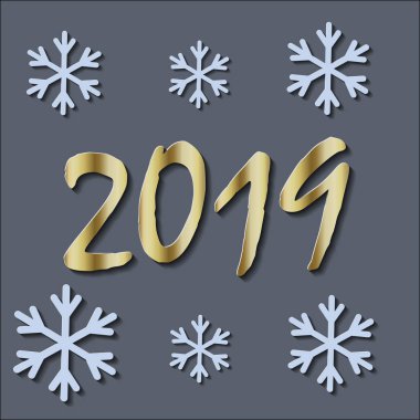 2019 mutlu yeni yıl için arka plan mevsimlik el ilanları