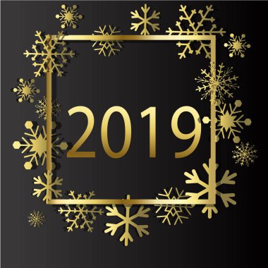 2019 mutlu yeni yıl için arka plan mevsimlik el ilanları