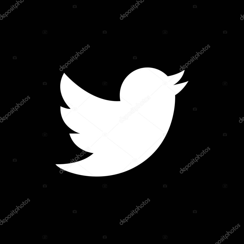 New icon of bird. Isolated on white. Vector Illustration