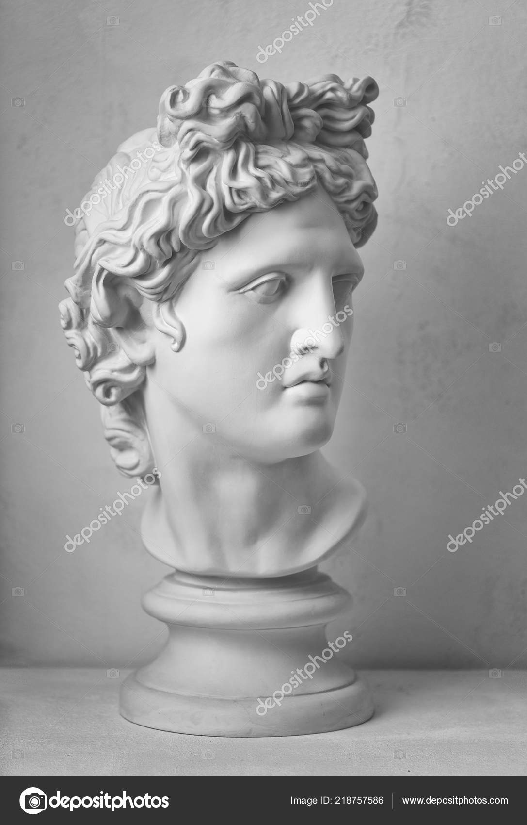 アポロ 石膏像 石膏像】アポロン アポロ デッサン 大サイズ 胸像 美術