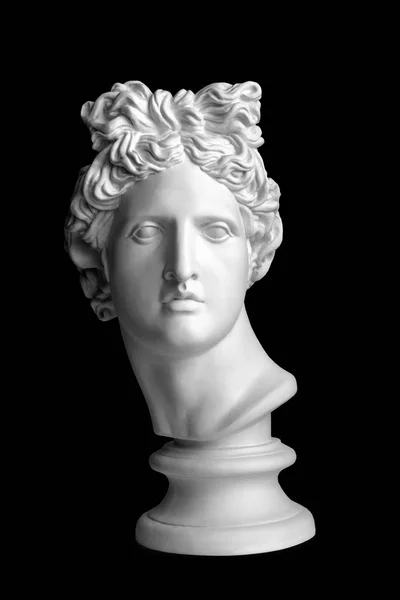 Gips Standbeeld Van Apollo Hoofd Standbeeld Van Man — Stockfoto