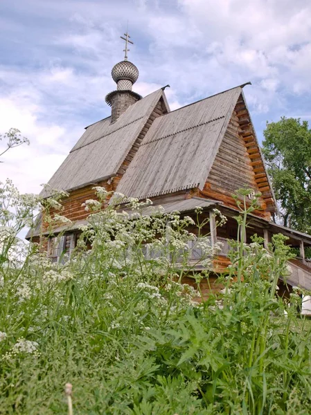 Iglesia Madera Arquitectura Tradicional Suzdal Rusia —  Fotos de Stock