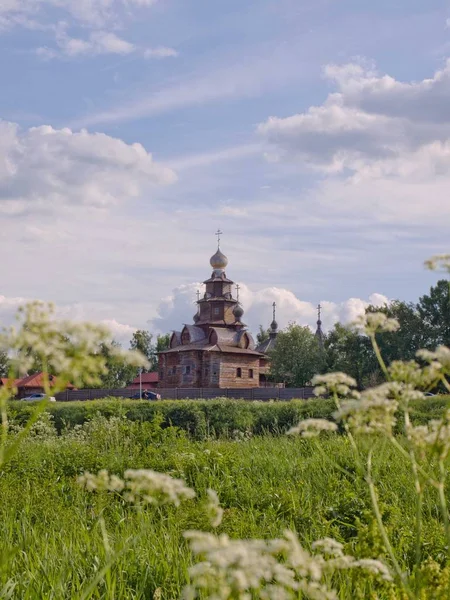Iglesia Madera Arquitectura Tradicional Suzdal Rusia —  Fotos de Stock
