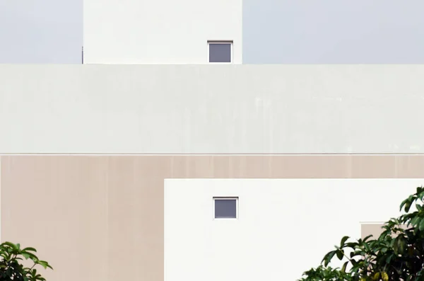 Absztrakt Minimál Stílusú Építészet Háttér Modern Cool Pasztell Színű Épület — Stock Fotó