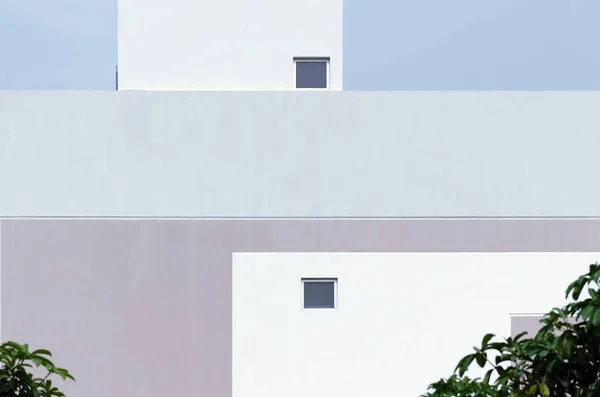 Fondo Abstracto Arquitectura Estilo Minimalista Detalle Moderno Fachada Construcción Color —  Fotos de Stock