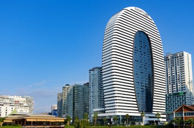 Marriott uluslararası. Modern mimarisi, pürüzsüz formları.