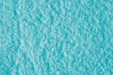 Turkuaz kumaş arka plan dokusu. Terry havlu dokusu yakın plan.. 