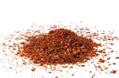 İzole kırmızı sıcak biber biber beyaz arka plan