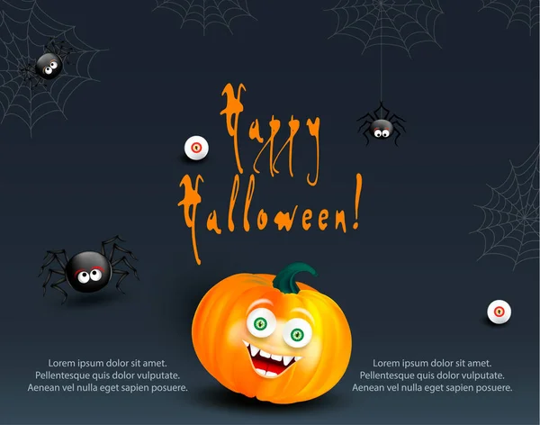 Modello Design Natalizio Halloween Card Flyer Banner Con Spazio Copia — Vettoriale Stock