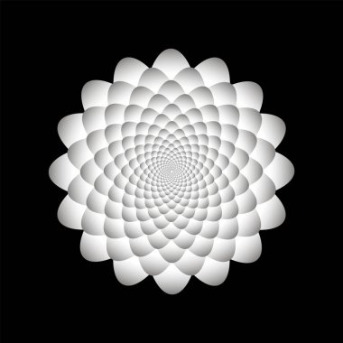 Çiçek desenli siyah ve beyaz renklerde tasarlamak. Lotus yaprakları.