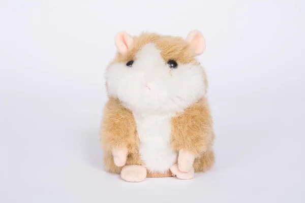 Hamster Soft Toy White Background — Stock Photo, Image