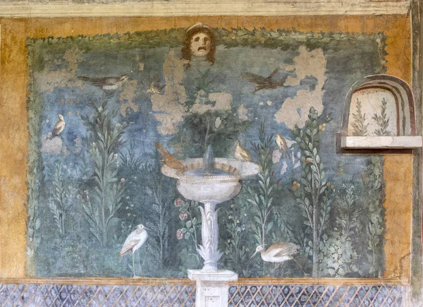 Стіни Фреска Casa Della Венера Неаполі Помпеї — стокове фото