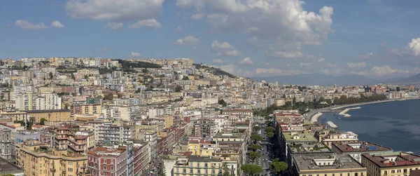 Panoramautsikt Över Neapel Och Del Neapelbukten — Stockfoto