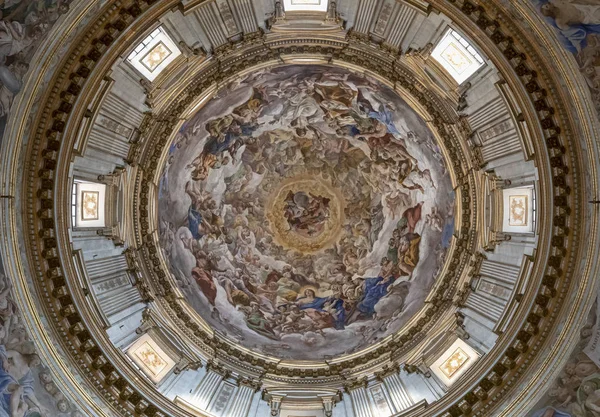 Interior Cúpula Catedral San Gennaro Nápoles — Foto de Stock