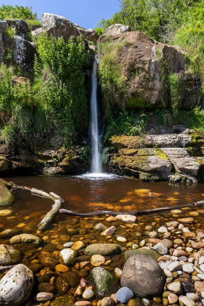 Hayburn Wyke Waterfall Ravenscar North Yorkshire — Stock Photo, Image