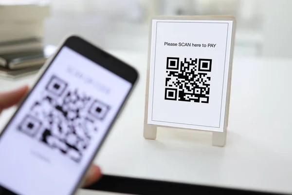Qr code payment scanning tag for smart phone scan QR code scan payment and verification