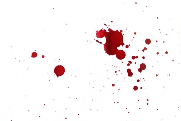 Blood Splatters White Background — Stock Photo, Image