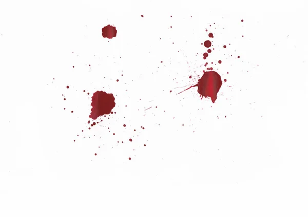 Blood Splatters White Background — Stock Photo, Image