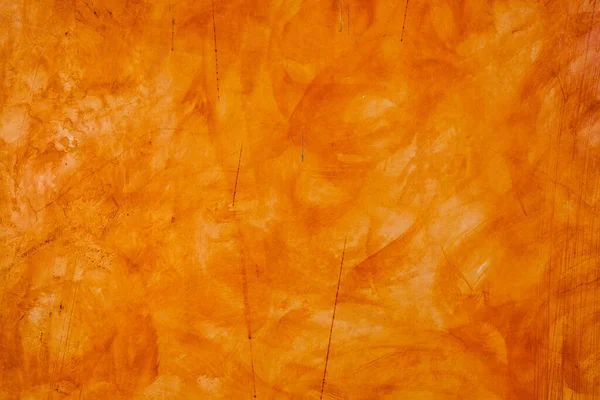 Υφή Τοίχο Βουρτσισμένο Ζωγραφισμένο Φόντο Αφηρημένο Πορτοκαλί Χρώμα Πετρελαίου — Φωτογραφία Αρχείου