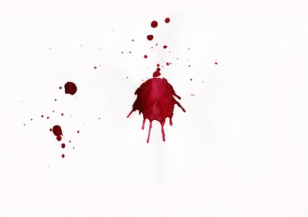 Blood Splatters White Background — Stock Photo, Image