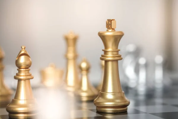 Adamı Satrançla Oynar Stratejisi Taktik Meydan Okuma Başarı Yönetimi Kavramı — Stok fotoğraf