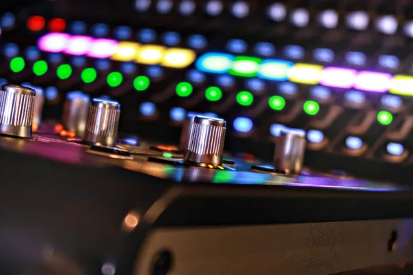Speler Audio Mixer Versterker Nachtclub — Stockfoto