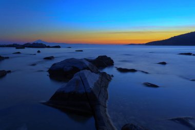 Deniz Burnu, Aliki 'nin batışı, Thassos Adası, Yunanistan.