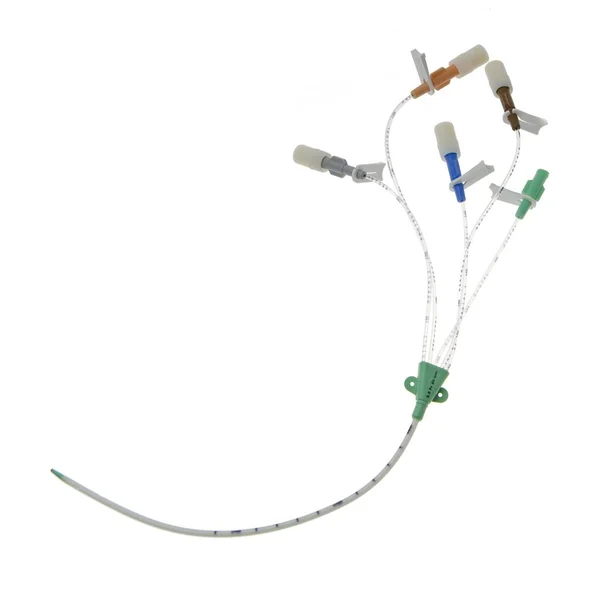 中央静脉一次性医疗导管 — 图库照片