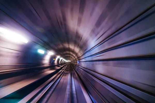 Blurry chromatic color tunnel car traffic motion blur. Motion blur  the speed and dynamics.