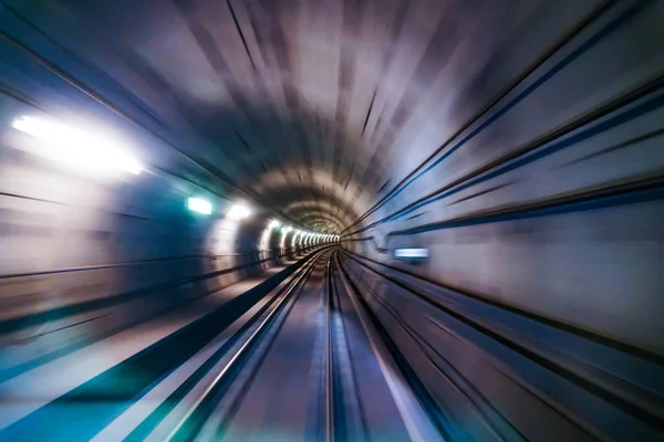 Blurry chromatic color tunnel car traffic motion blur. Motion blur  the speed and dynamics.