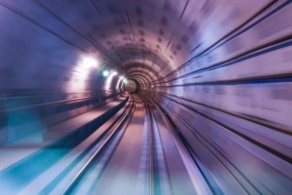 Blurry chromatic color tunnel car traffic motion blur. Motion blur  the speed and dynamics.