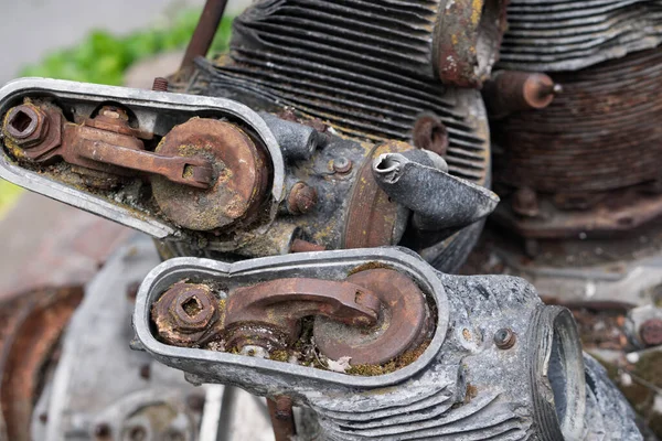 Aircraft engine components, part of an old engine