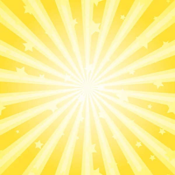 Sunlight Abstract Background Yellow Burst Background Highlight Shining Stars Vector — Stock Vector