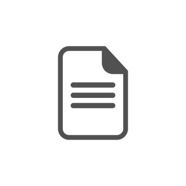 Siyah belge sayfası simgesini yuvarlanır. Beyaz izole. Belge simgesini yüklemek. Yükseltme işareti.