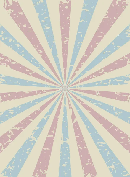Sunlight Retro Faded Grunge Background Pink Blue Color Burst Background — Stock Vector