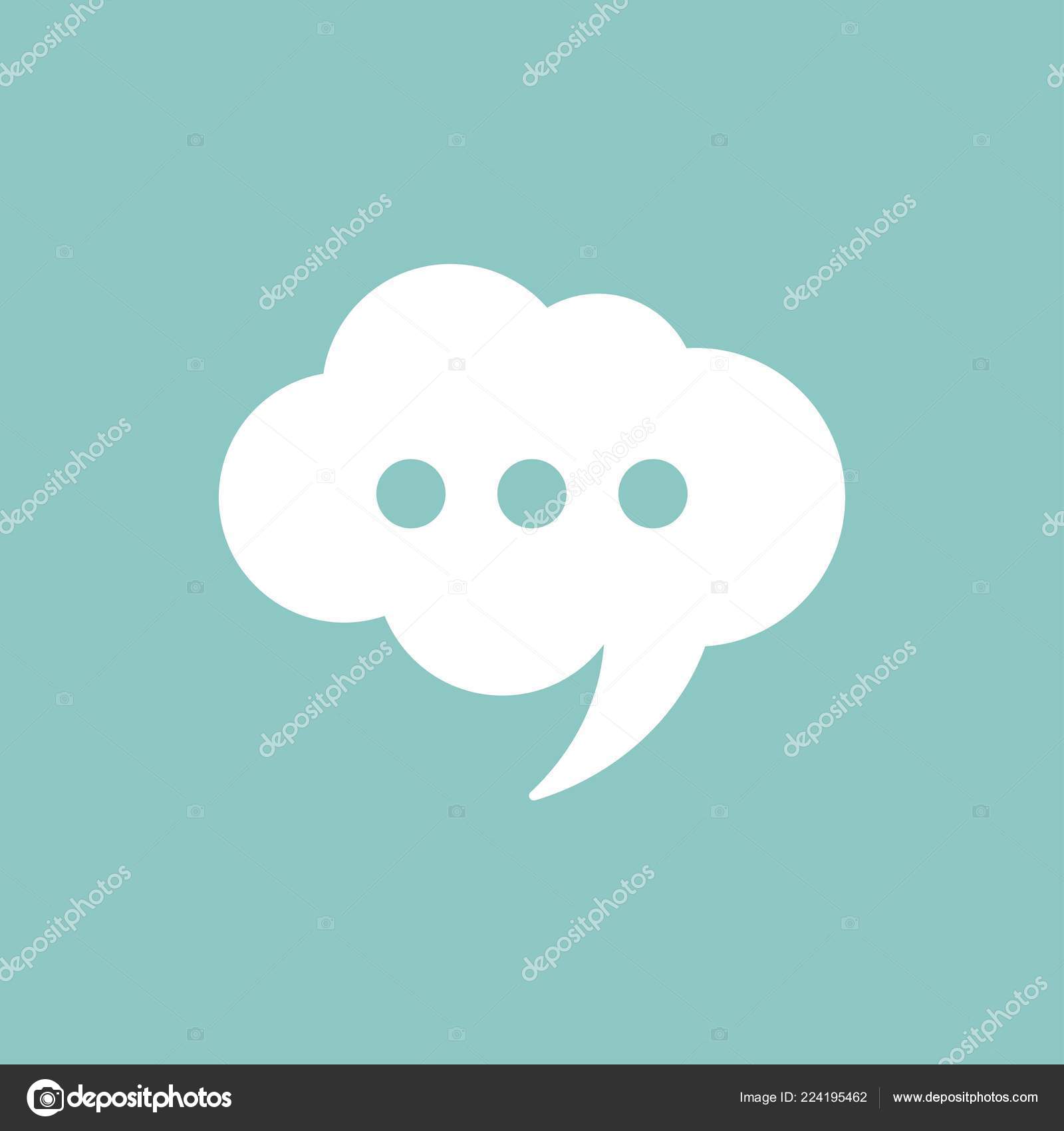 Boble Med Hvit Chat Tale Med Prikker Isolert Pulverblå Bakgrunn stockvektor  © NeMaria #224195462, image size:1600x1700