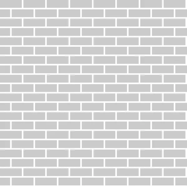 Grey Brick Wall Seamless Background Texture Pattern Flat Vector Illustration — Stock Vector