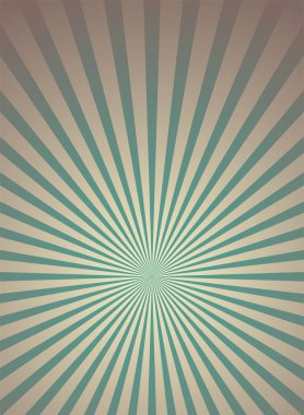 Güneş ışığı geriye dönük soluk arkaplan. Yeşil ve bej renkli duvar kâğıdı patlamış. Fantezi Vektörü illüstrasyonu. Sihirli Güneş ışını desenli arka plan. Eski kağıt. Eski poster ya da afiş