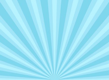 Güneş ışınları arka planda parlıyor. toz mavisi renk patlaması arka planı. Vektör gökyüzü çizimi. Güneş ışını güneş patlaması duvar kağıdı. Geçmişe dönük parlak fon. Eski poster ya da pankart